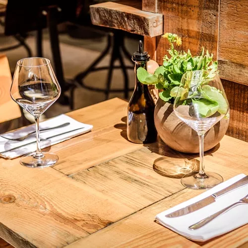 table d'un restaurant
